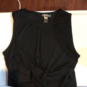 Black Crop top